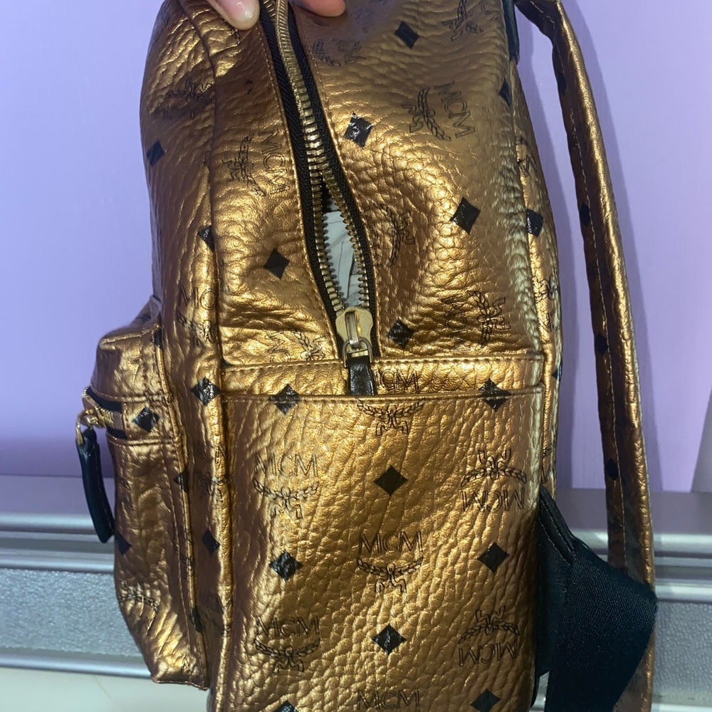 GOLD MCM BAG
